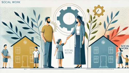 Técnico en Trabajo Social interactuando con la comunidad