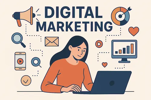Certificado de curso de marketing digital Sence Chile