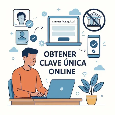 Proceso online para obtener Clave Única sin ir al Registro Civil